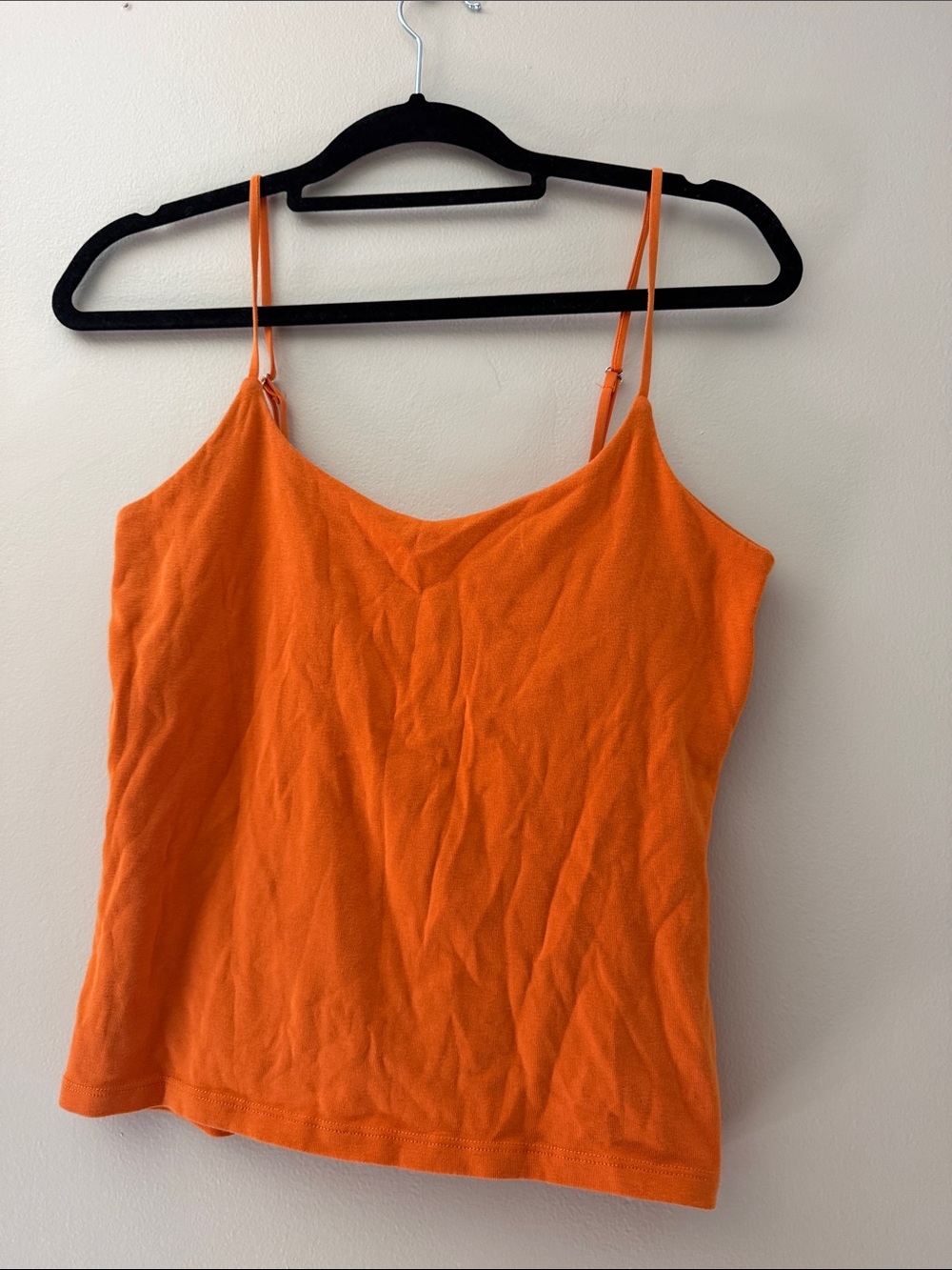 Zara Bright Orange Spaghetti Strap Tank